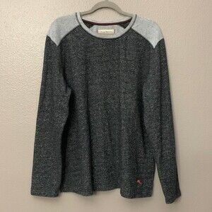 Tommy Bahama Men’s Pullover Fleece lined Sweater XL Black/gray